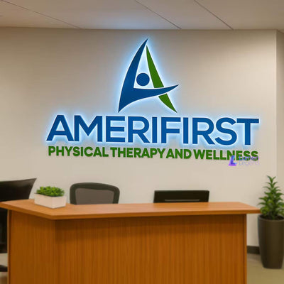 3D Metal Backlit Sign For Business Exterior Advertising