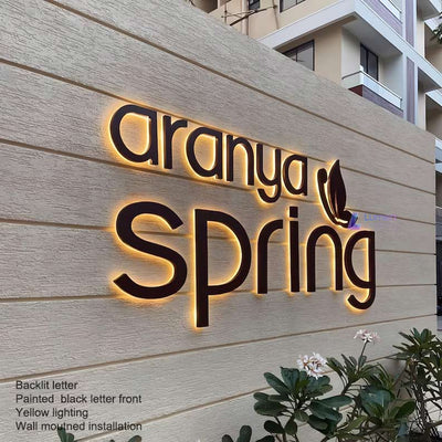 Custom LED backlit signs for outdoor advertising