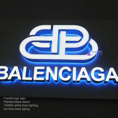 Front and Back Lit Channel Letters - 3D Illuminated Signs