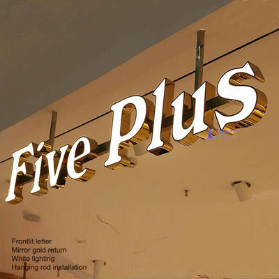 3D Led Metal Letters Front Illumination Light Storefront Sign Outdoor Sign