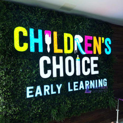 Custom LED Acrylic Front-Lit Channel Letters For business