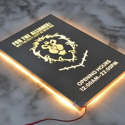 Custom Metal Backlit Round Light Box, LED Logo Hollow Out Light Box Sign, Metal Laser Cut
