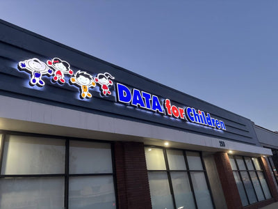 Custom Gold 3D Logo LED Channel Letters Sign for Outdoor LED Light 3D Letter Front Signs Backlit