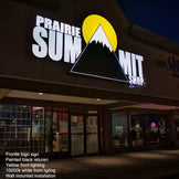 Storefront 3D Frontlit logo sign for shops