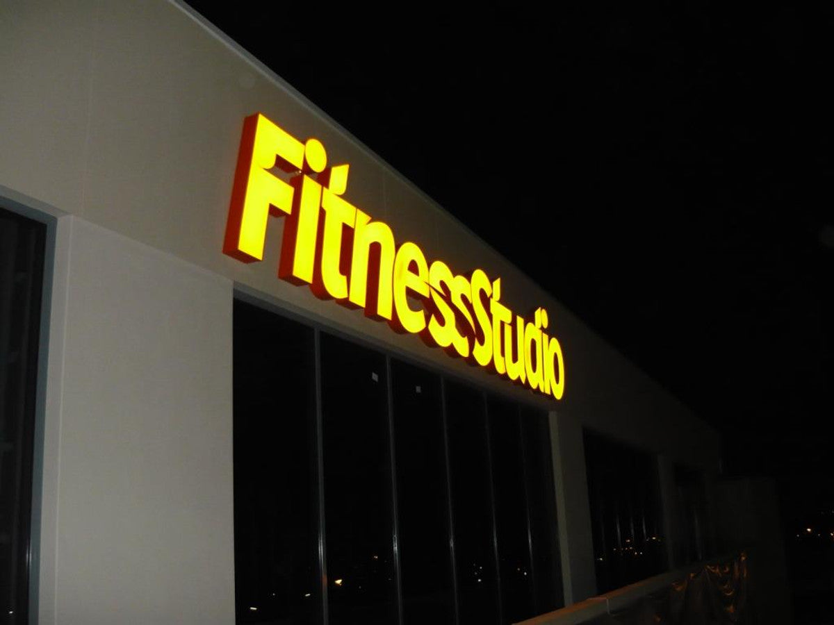 Custom Ceiling Suspended Front Lit Channel Sign – 3D Business Sign for Interior & ExteriorCeiling , Front Window Sign