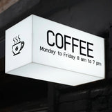 2 Sides or Multi Sides Logo / Printed Frameless Acrylic Light Box, Light Box Cube
