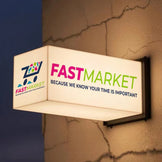2 Sides or Multi Sides Logo / Printed Frameless Acrylic Light Box, Light Box Cube