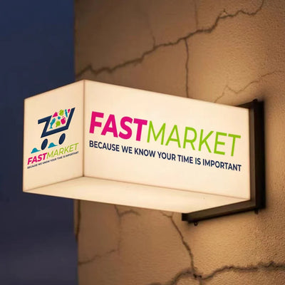 2 Sides or Multi Sides Logo / Printed Frameless Acrylic Light Box, Light Box Cube