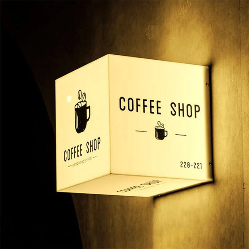 2 Sides or Multi Sides Logo / Printed Frameless Acrylic Light Box, Light Box Cube