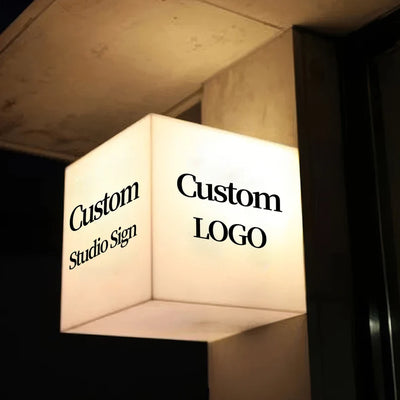 2 Sides or Multi Sides Logo / Printed Frameless Acrylic Light Box, Light Box Cube