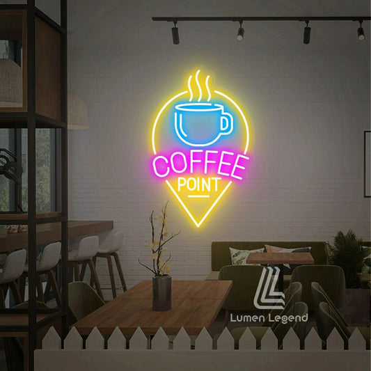 Coffee Point Neon Sign