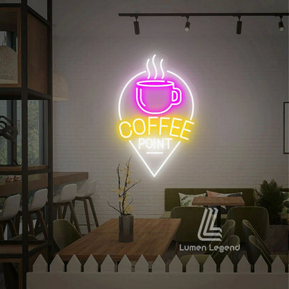 Coffee Point Neon Sign