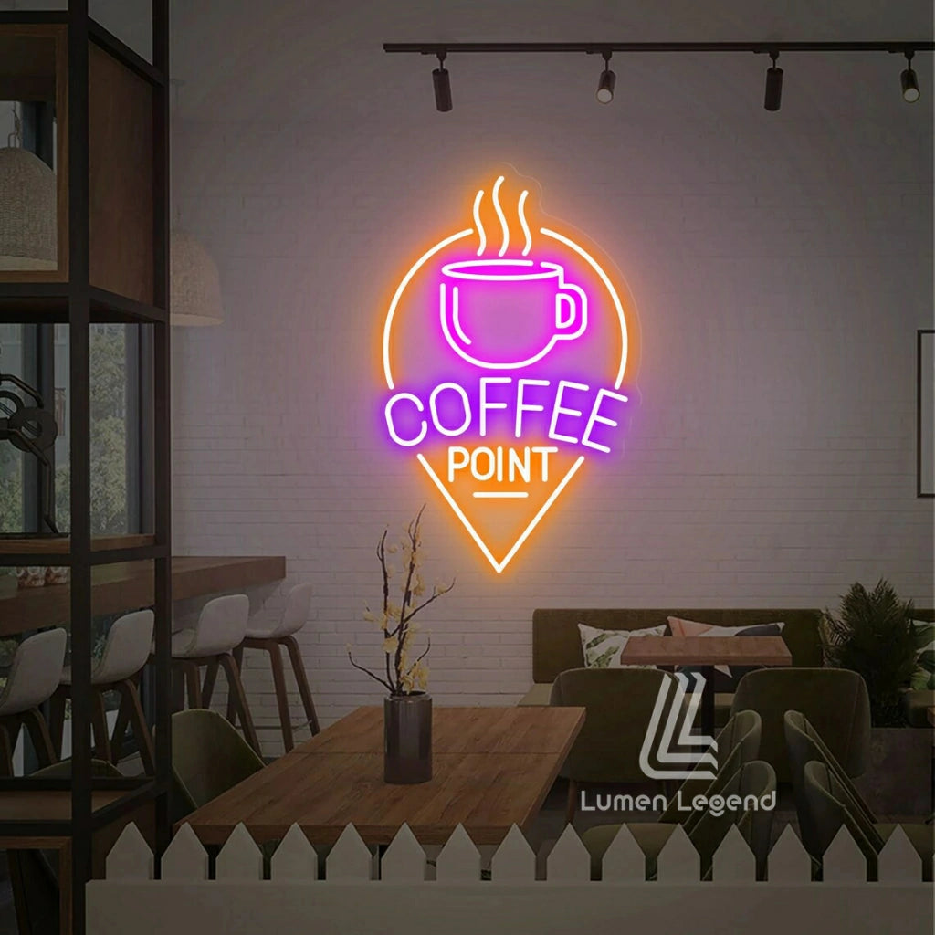 Coffee Point Neon Sign