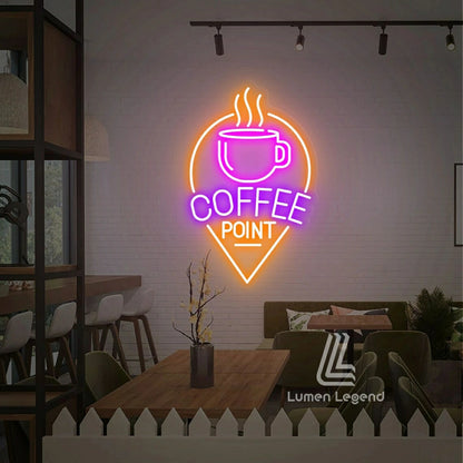 Coffee Point Neon Sign