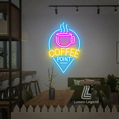 Coffee Point Neon Sign