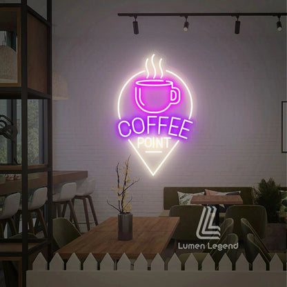 Coffee Point Neon Sign