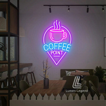 Coffee Point Neon Sign