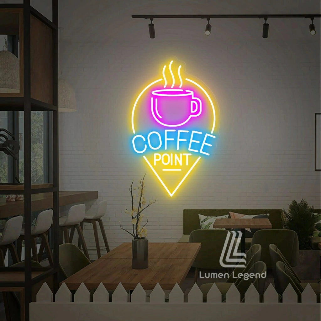 Coffee Point Neon Sign