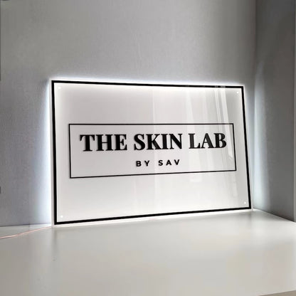 Custom Backlit Acrylic Sign Acrylic Logo Sign LED Business Sign Salon Decor Sign Backlit Logo Sign