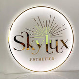 Custom Backlit Acrylic Sign | Acrylic Logo Sign | LED Business Sign | Salon Decor Sign | Backlit Logo Sign |Custom shape LED Logo Sign