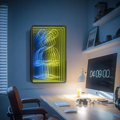 Custom Infinity Mirror Neon Light Box Sign