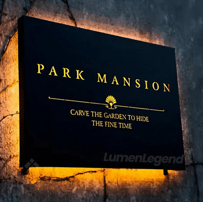 3D Metal Backlit Light Box Sign