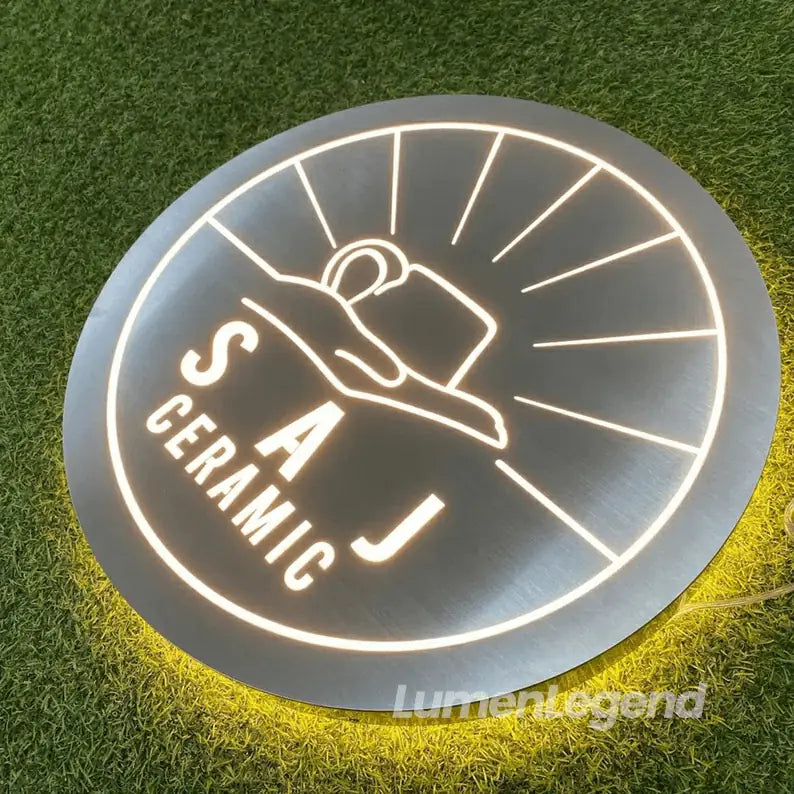 3D Metal Backlit Light Box Sign