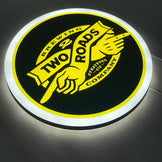 printed logo light box for ar, brewing company