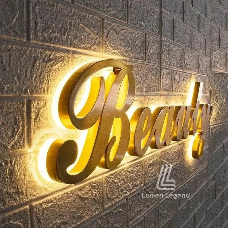 Backlit Letters Led Custom Illuminated Sign Logo 