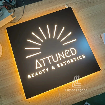 Sign for Business, Backlit Custom Logo, LED Light Box 