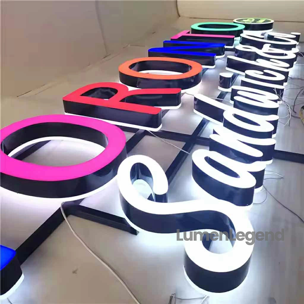 Front And Back Lit Channel Letters