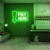 Pay Here Neon Sign