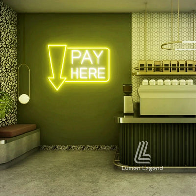 Pay Here Neon Sign