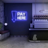 Pay Here Neon Sign