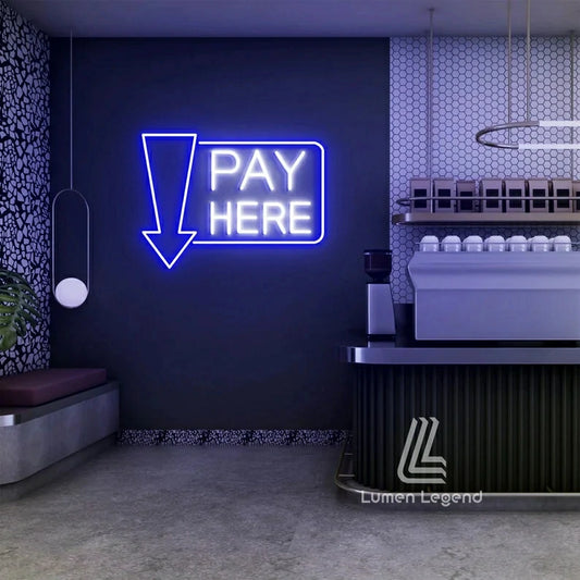 Pay Here Neon Sign