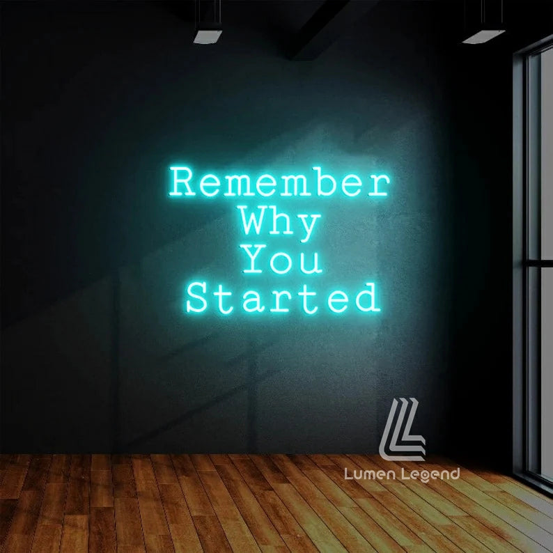 Remember Why You Started Neon Sign, Doctor Quote Led Sign, Custom Neon Sign, Medical Hospital Wall Art, National Doctors' Day Gift