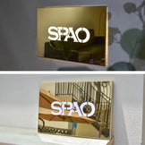 Gold Metal Backlit Sign - Custom Logo Light Box For Business
