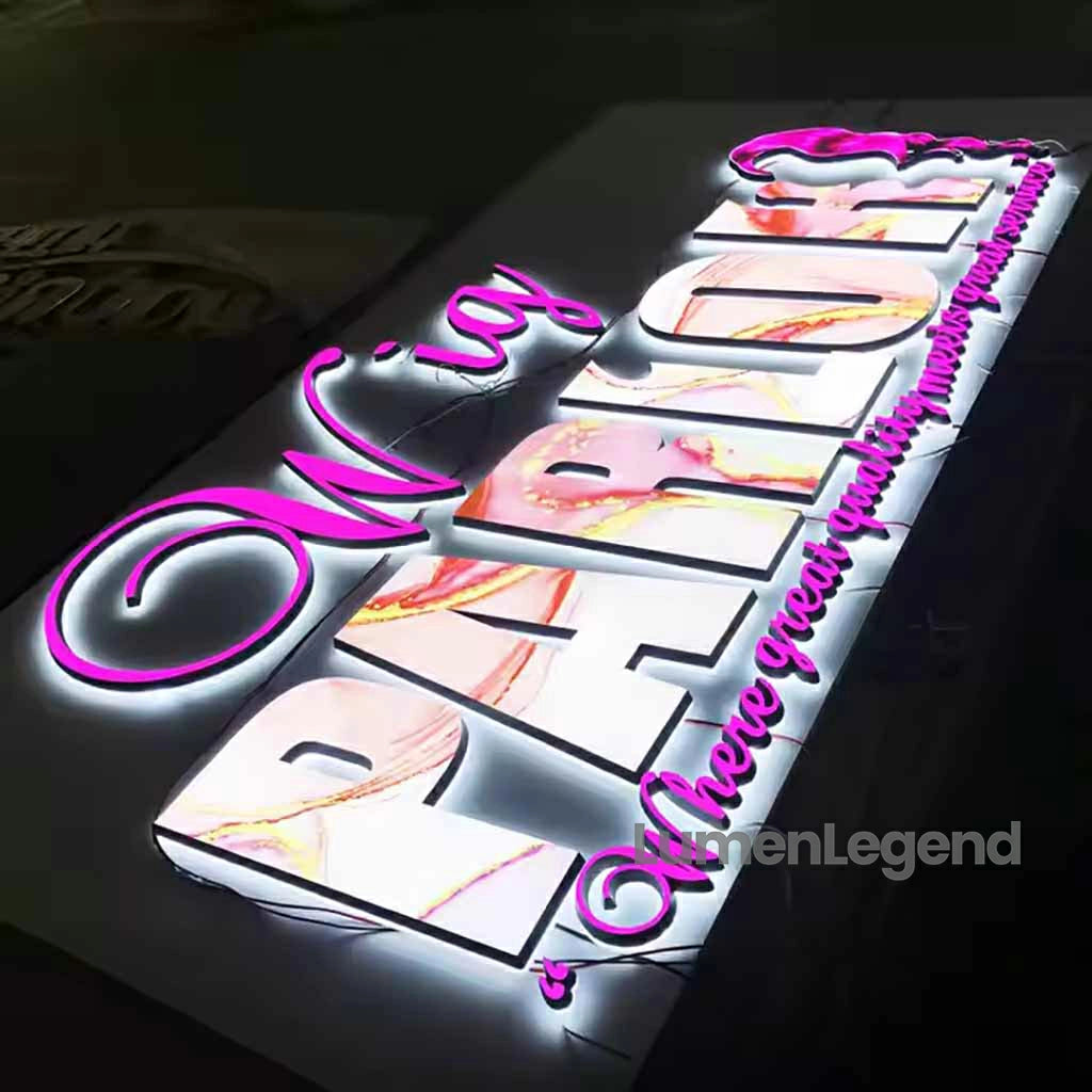 Acrylic LED Whole-lit Channel Signs