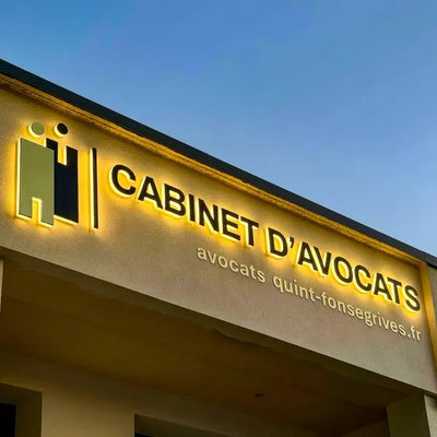 Storefront 3D Backlit logo Sign for Business outdoor advertising