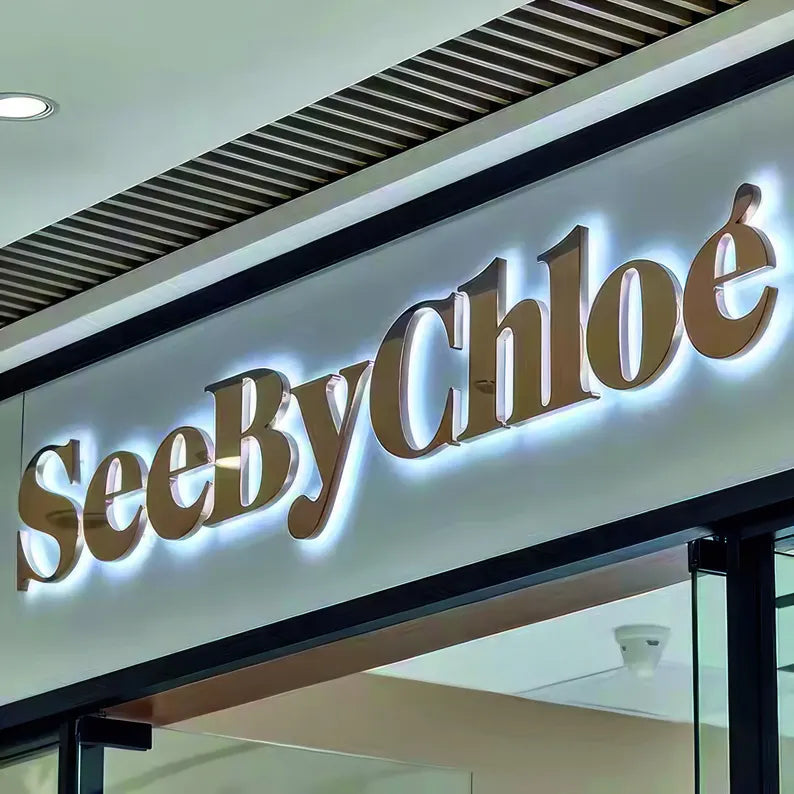 Fabricated 3D Metal Backlit Signs - Halo/ Reverse Lit