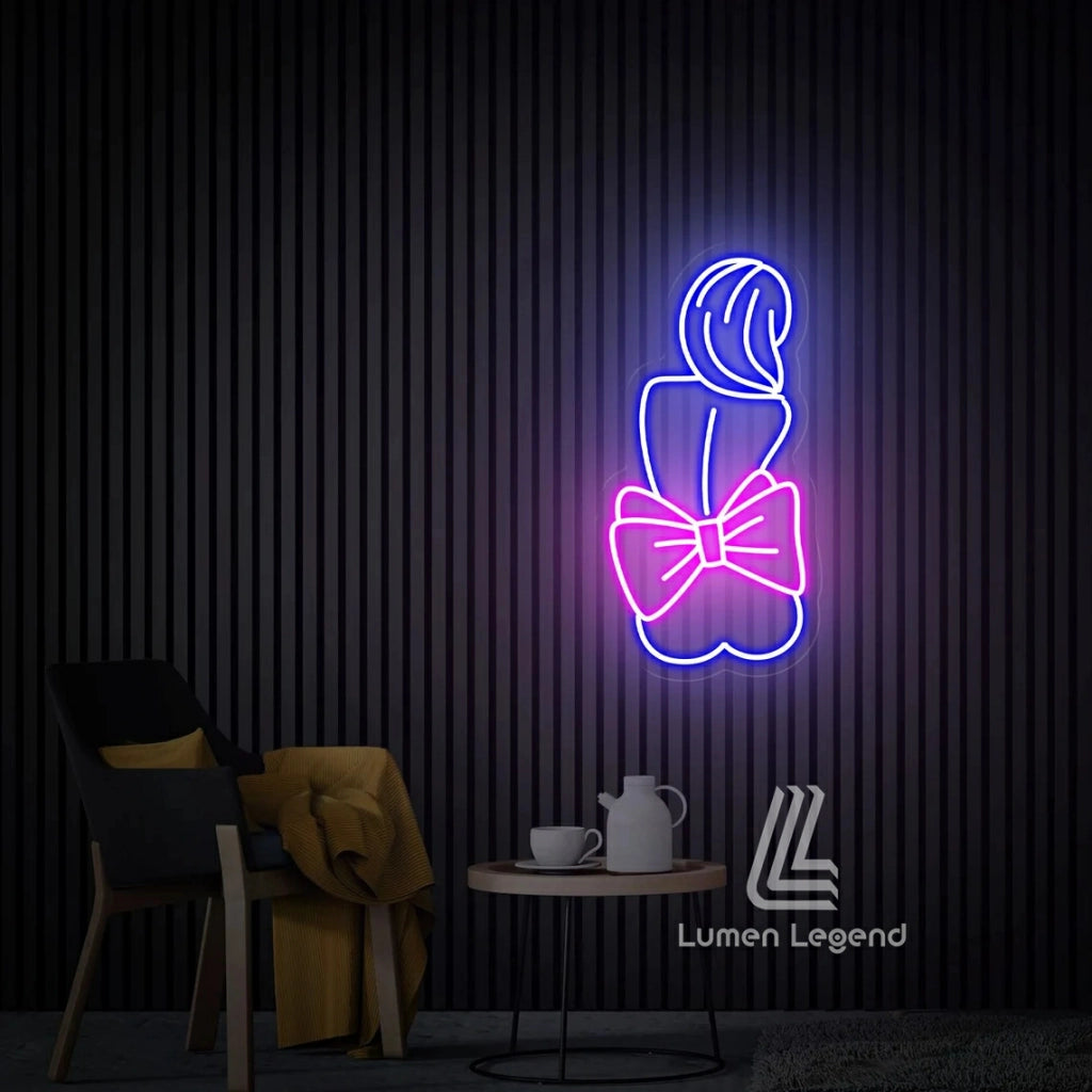 Bow Girl Neon Sign