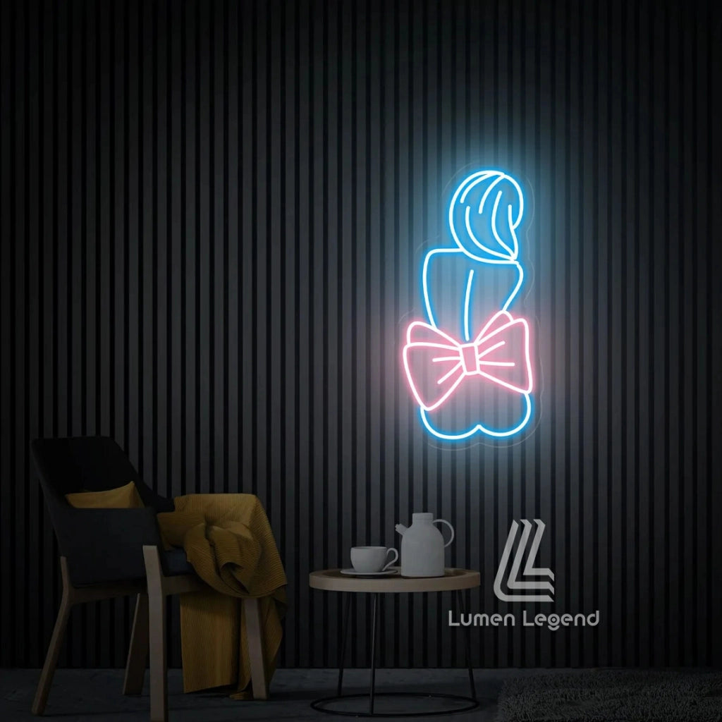 Bow Girl Neon Sign