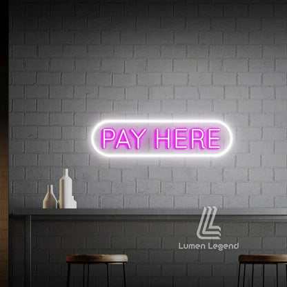 Pay Here Neon Sign