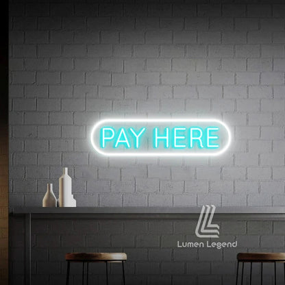 Pay Here Neon Sign