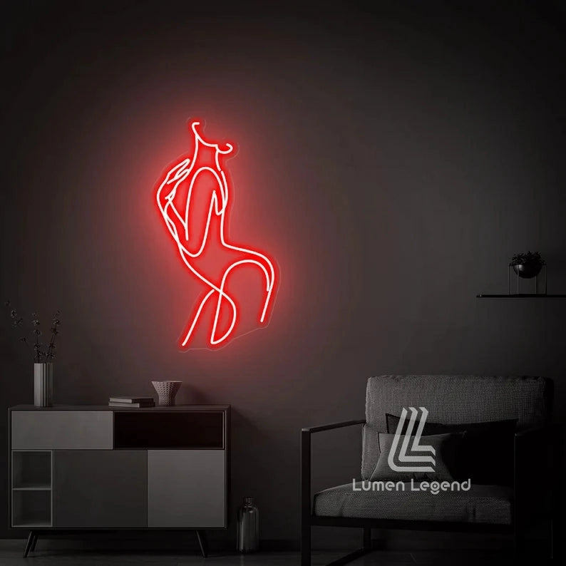 Girl Body Neon Sign