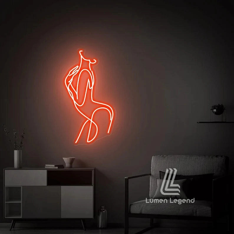 Girl Body Neon Sign