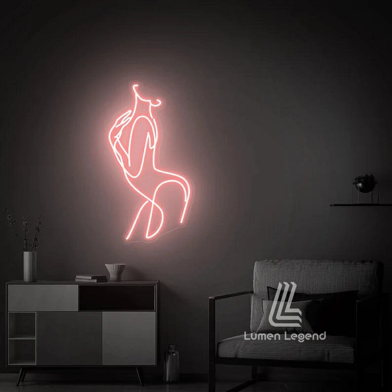 Girl Body Neon Sign