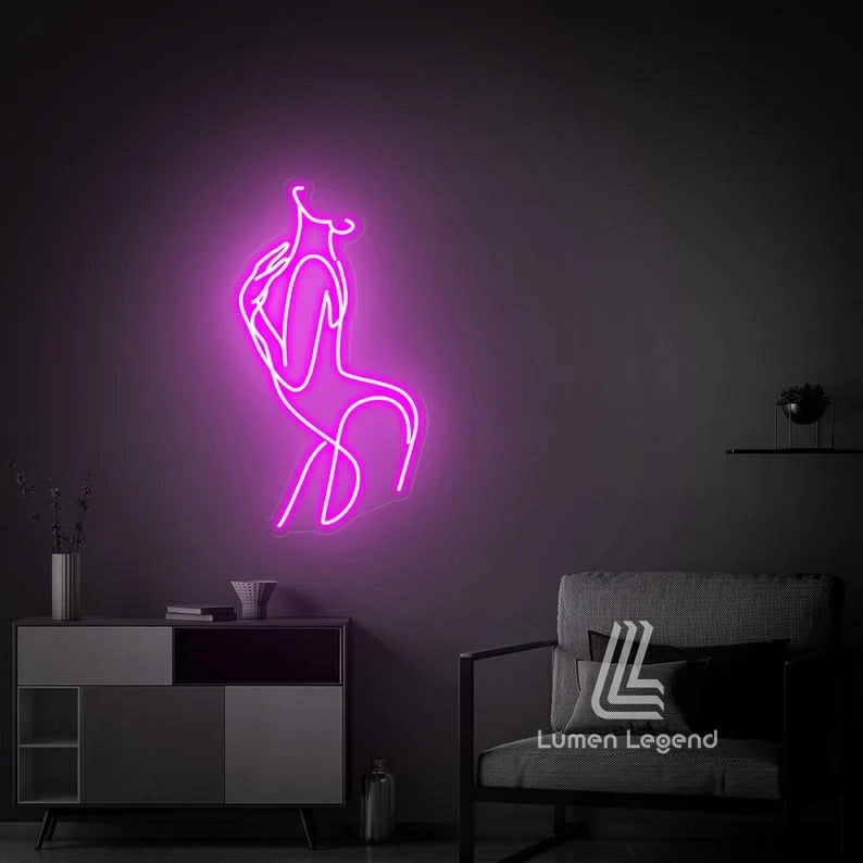 Girl Body Neon Sign