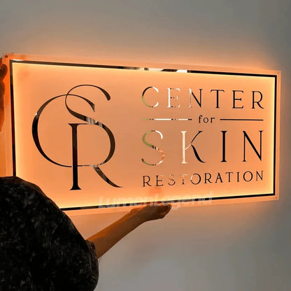Personalized Acrylic Backlit Sign, Plexiglass Sign, Led Backlit Sign For Business