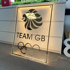 Custom Backlit Acrylic Logo Light Sign LED Business Sign Salon Decor Sign Backlit Logo Sign